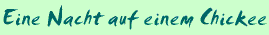 Eine Nacht auf einem Chickee